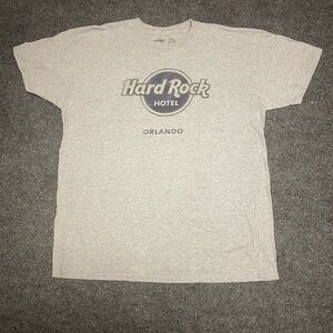 Hard Rock Cafe Orlando Light Gray Short Sleeve Tee Men’s Large